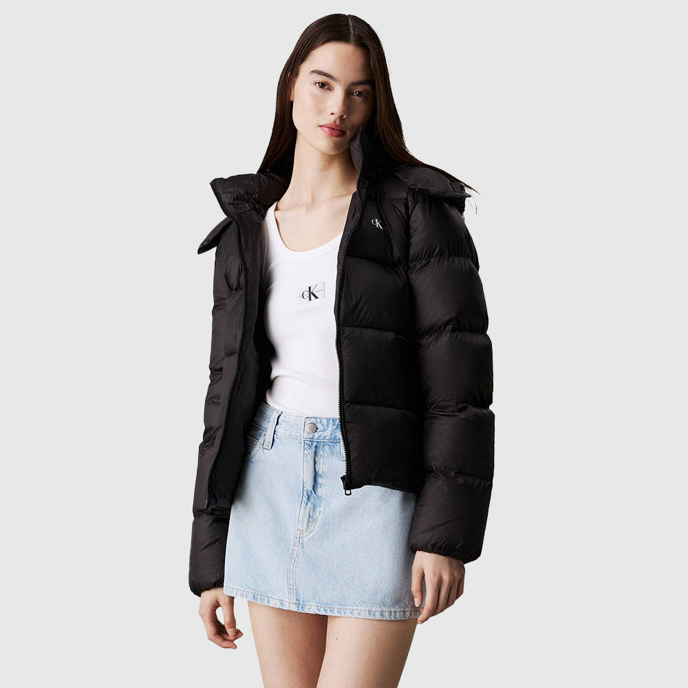 Down Short Puffer - Black*