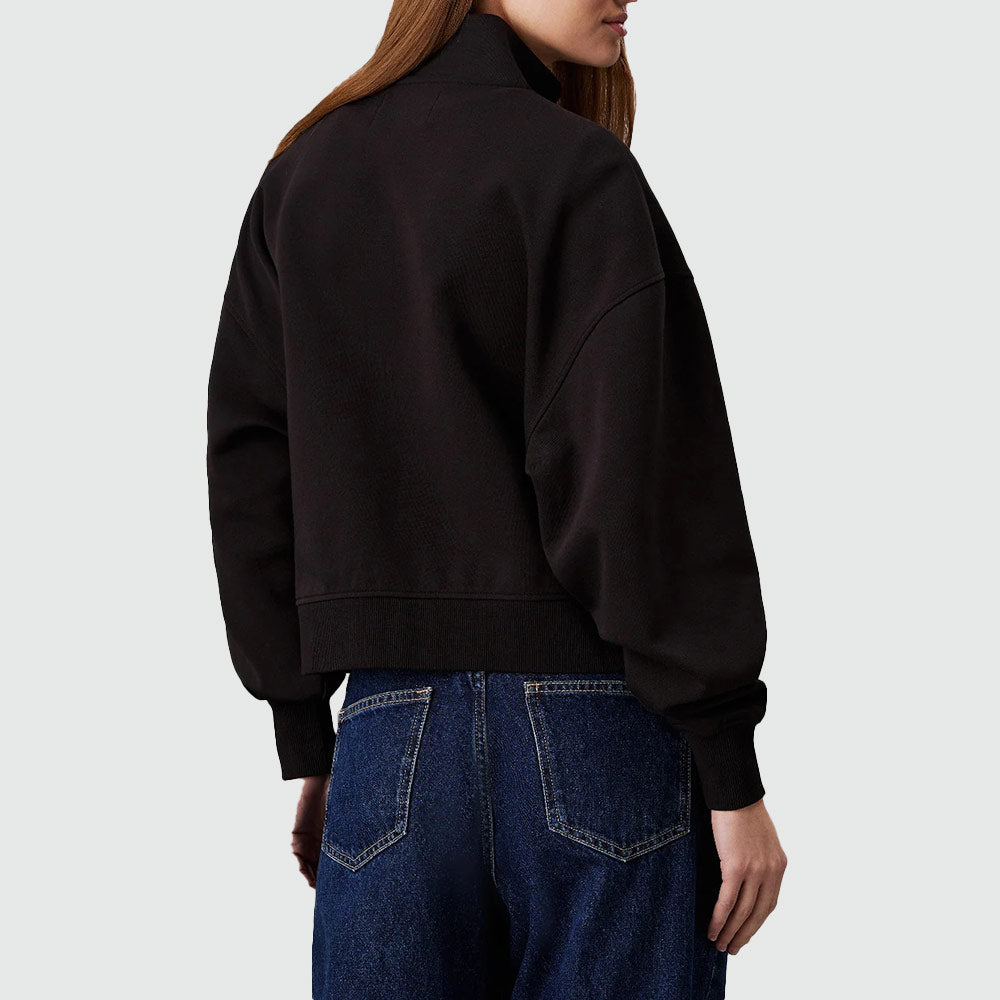 Applique Zip-Through Jacket - Black*