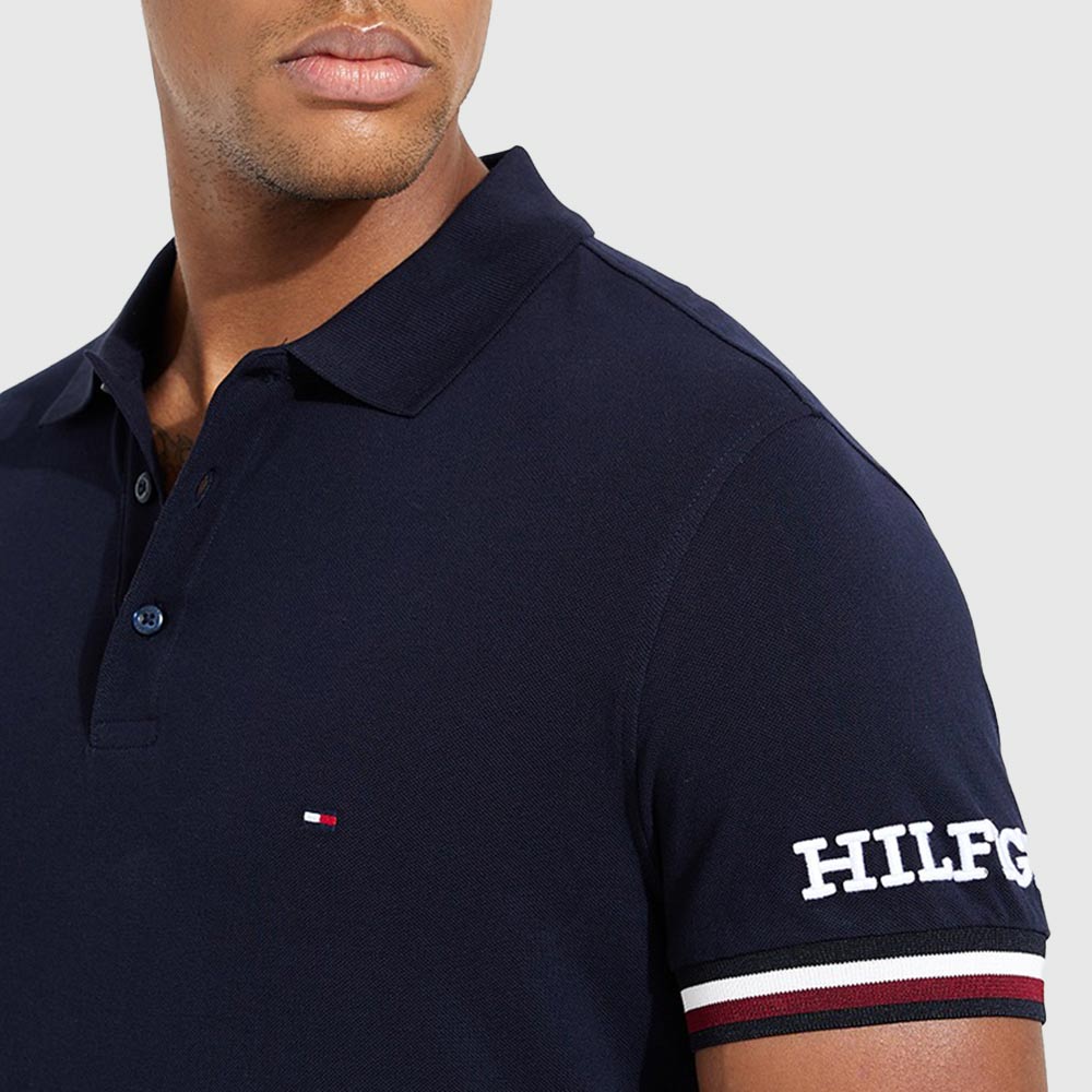 Monotype Cuff Slim Polo - Navy*