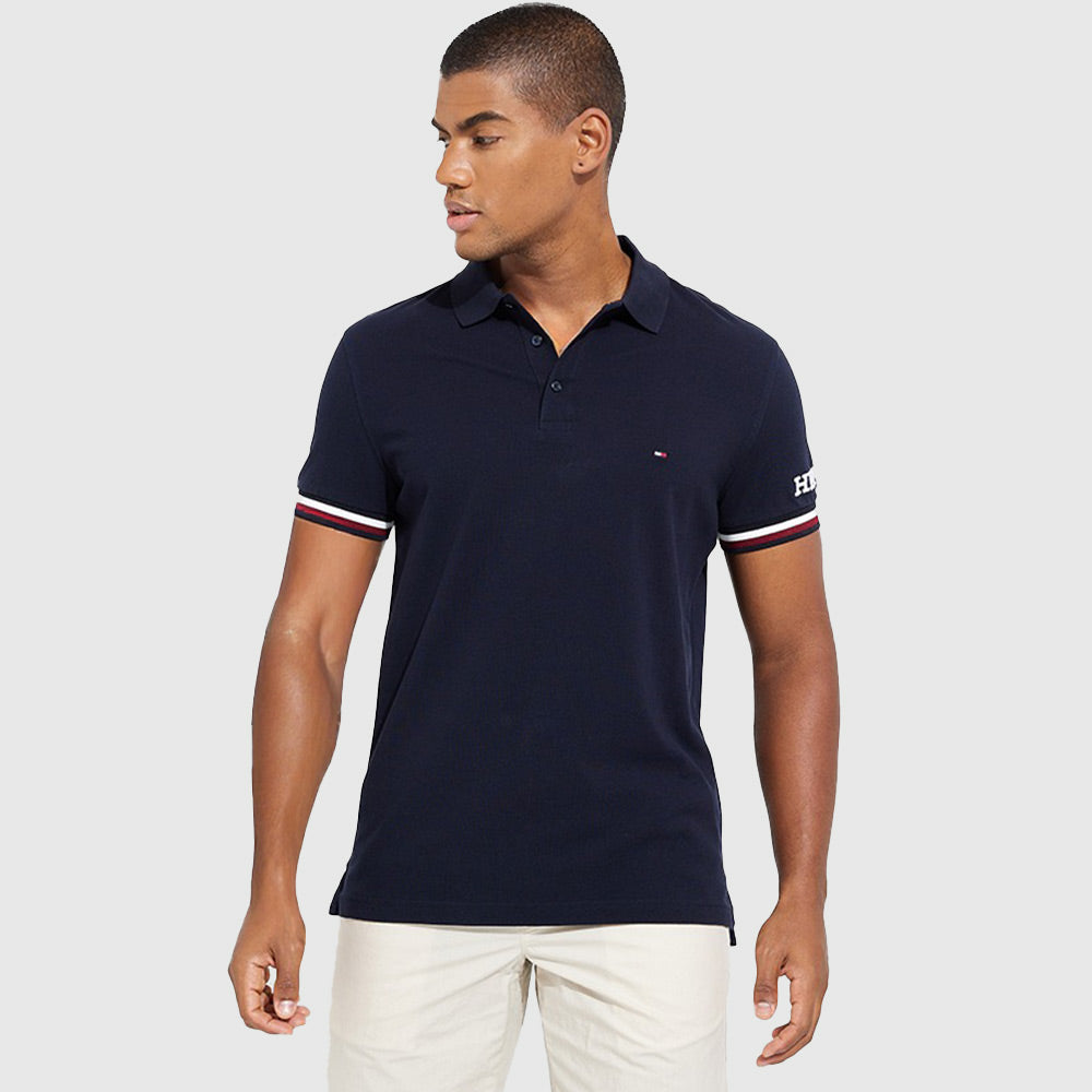 Monotype Cuff Slim Polo - Navy*