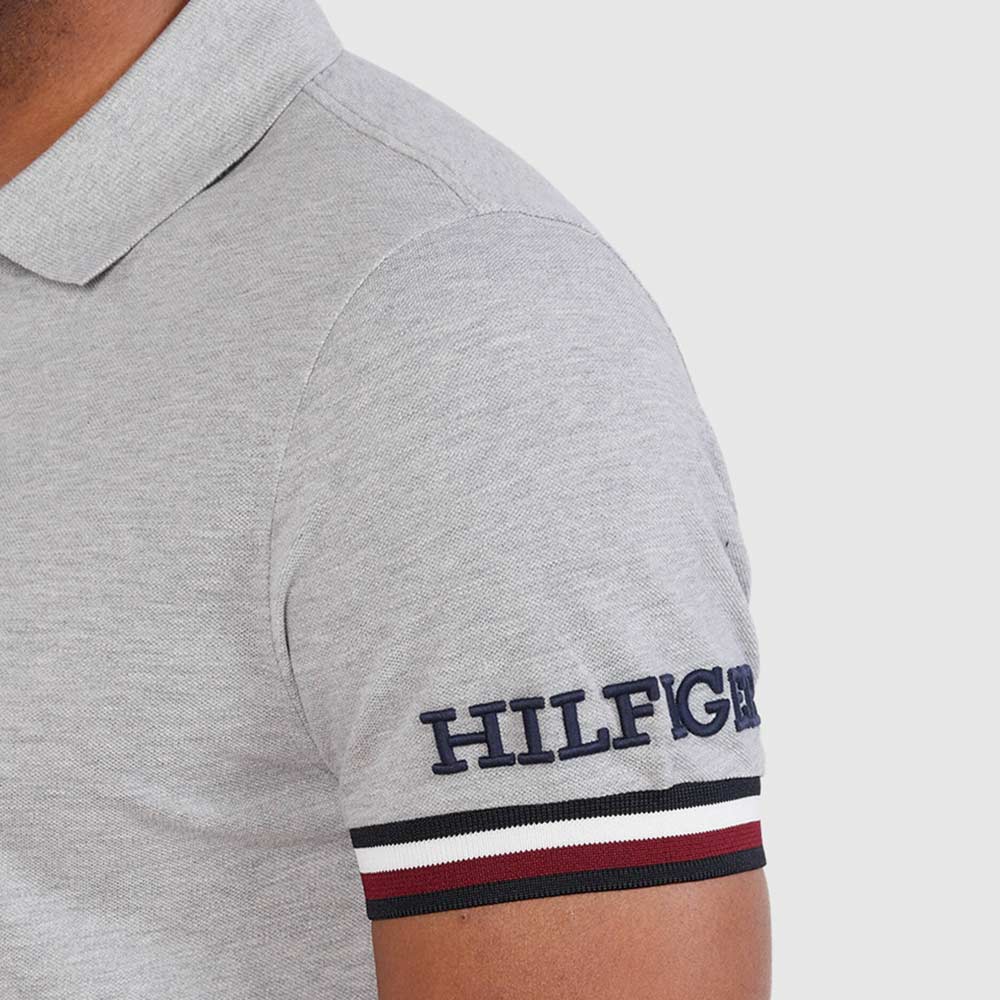 Monotype Cuff Slim Polo - Grey*