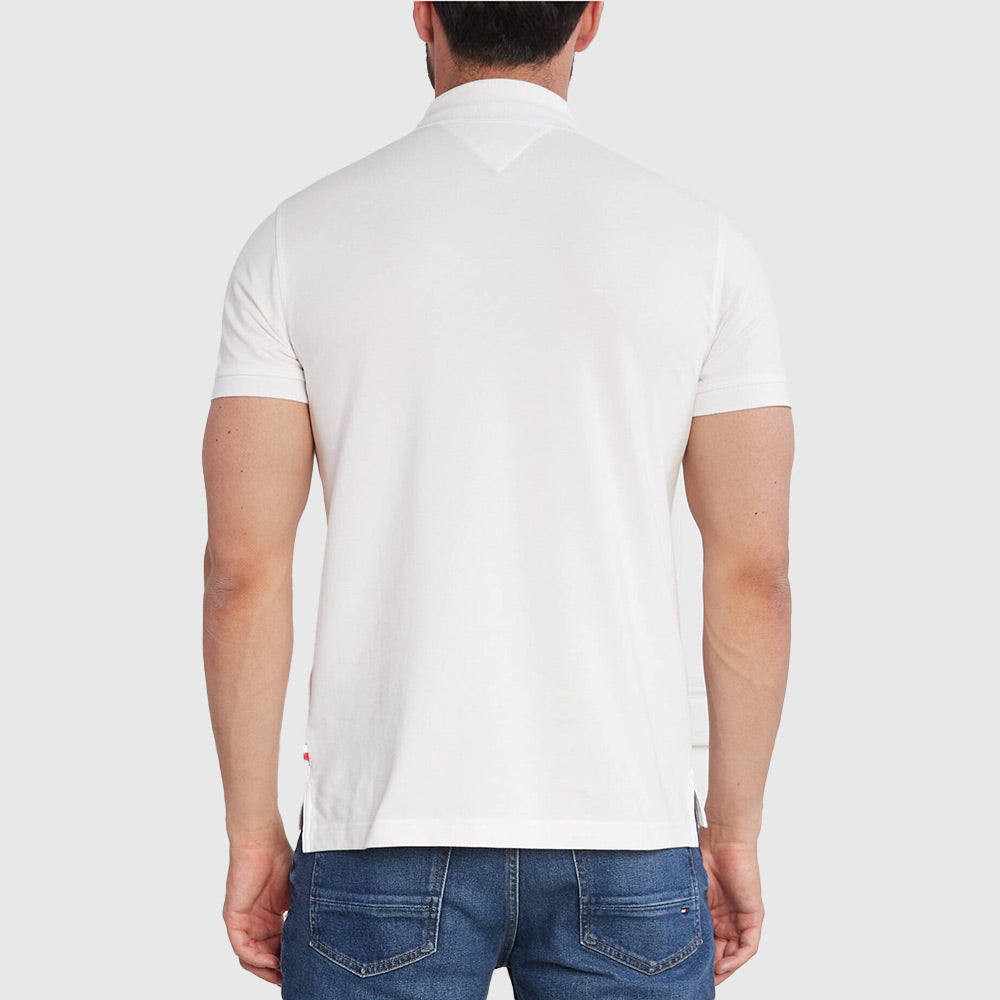 Zip Tip Slim Polo - White*