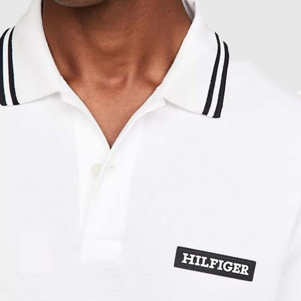 Monotype Badge Regular Polo - White*