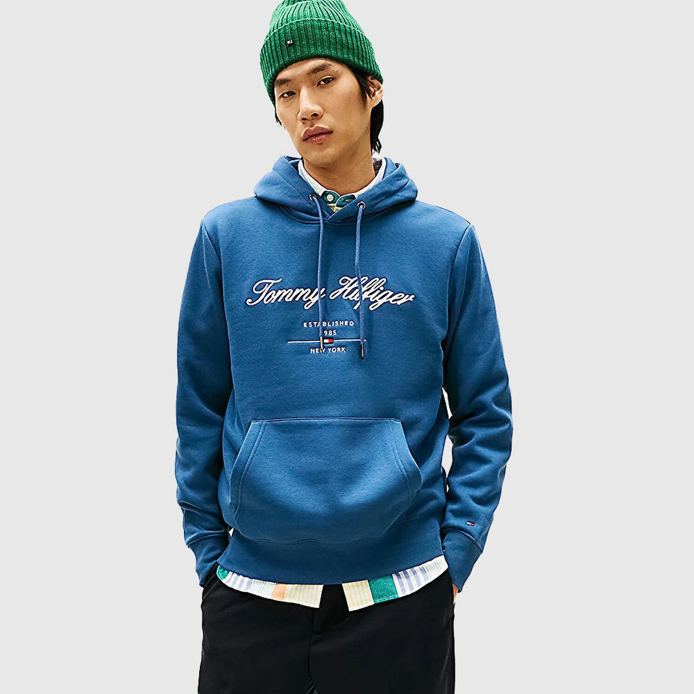 Script Logo Hoodie - Blue*