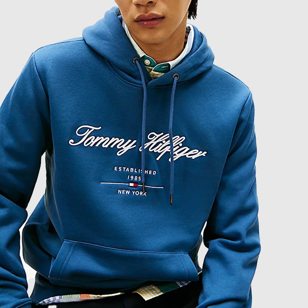 Script Logo Hoodie - Blue*