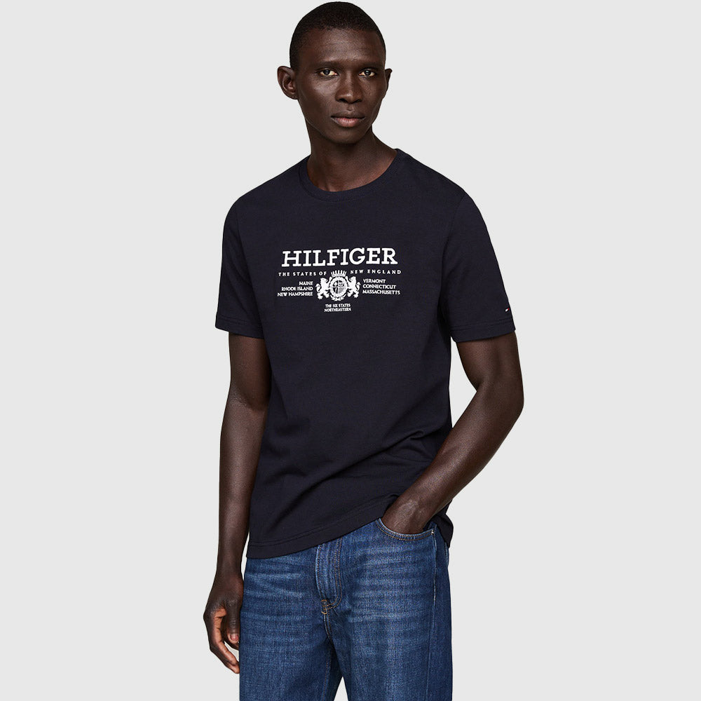 Crest Embro Tee - Navy*