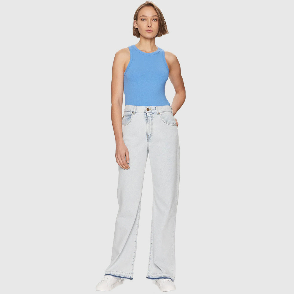 Slim Rib Tank - Blue*