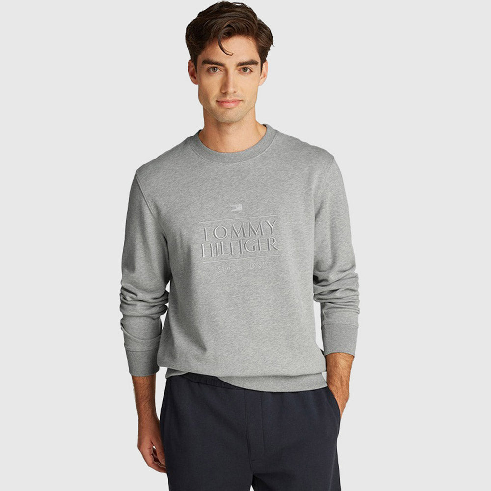 Embroidered Logo Sweatshirt - Grey*