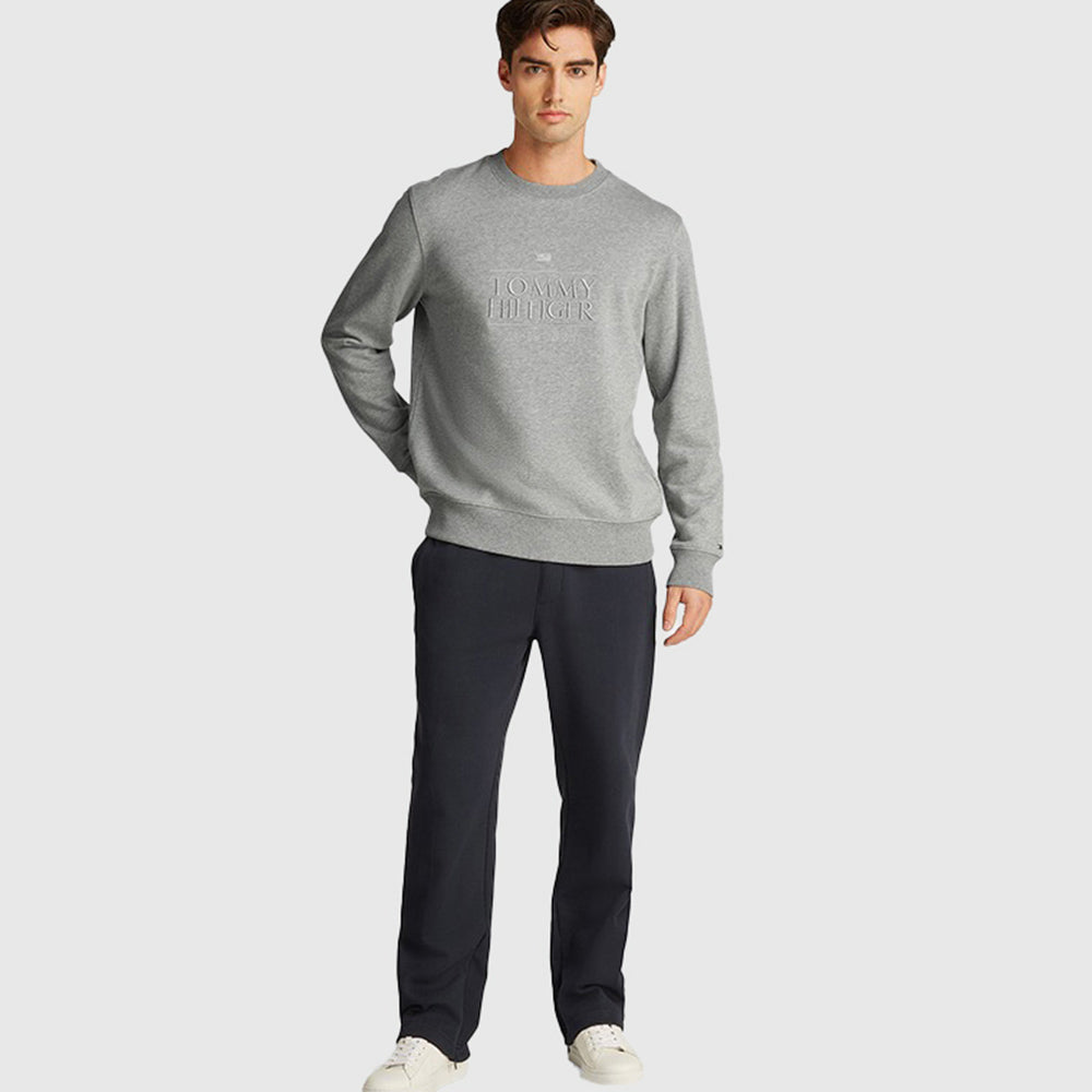 Embroidered Logo Sweatshirt - Grey*