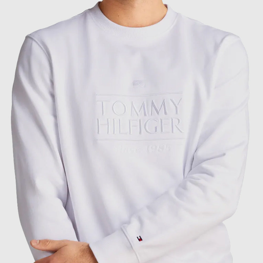 Embroidered Logo Sweatshirt - White*