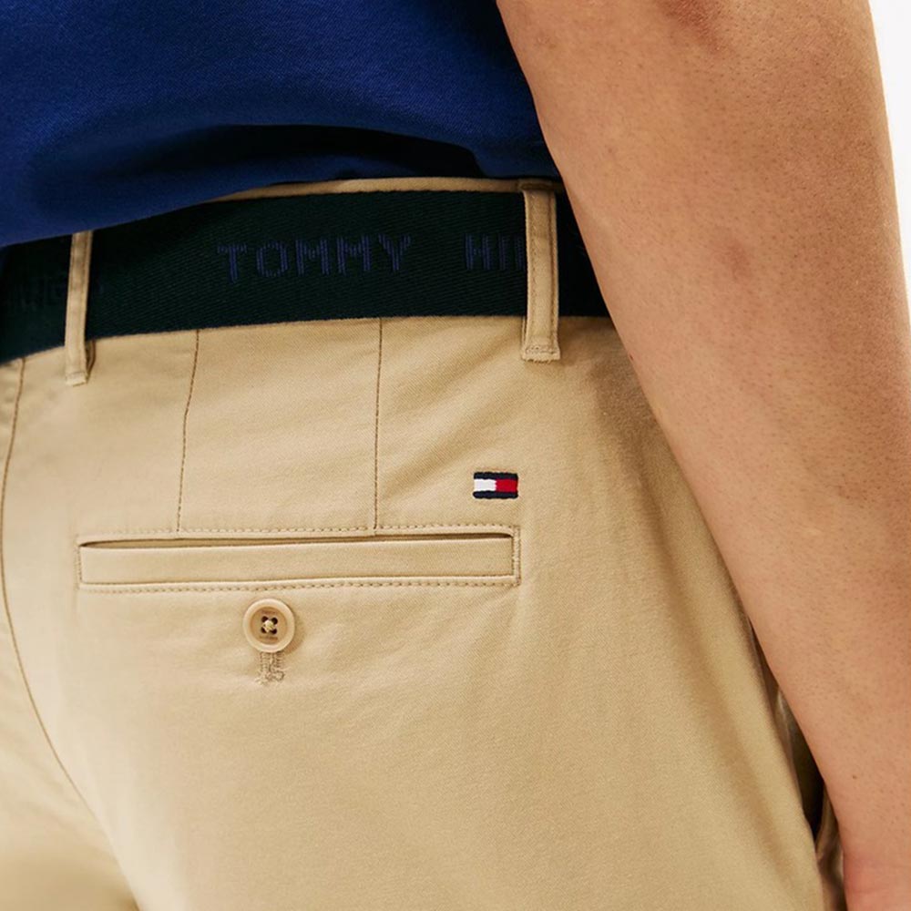 Brooklyn Twill Belt Short - Beige*