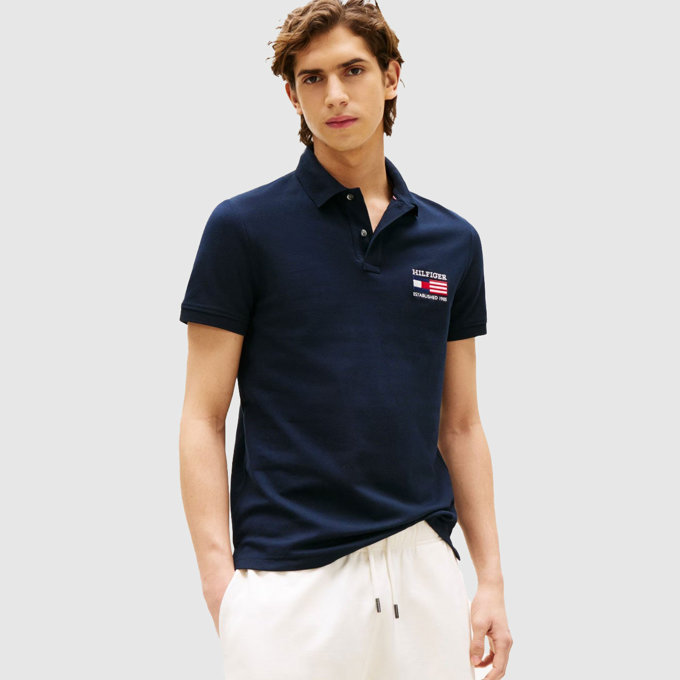Flag Regular Polo - Navy*