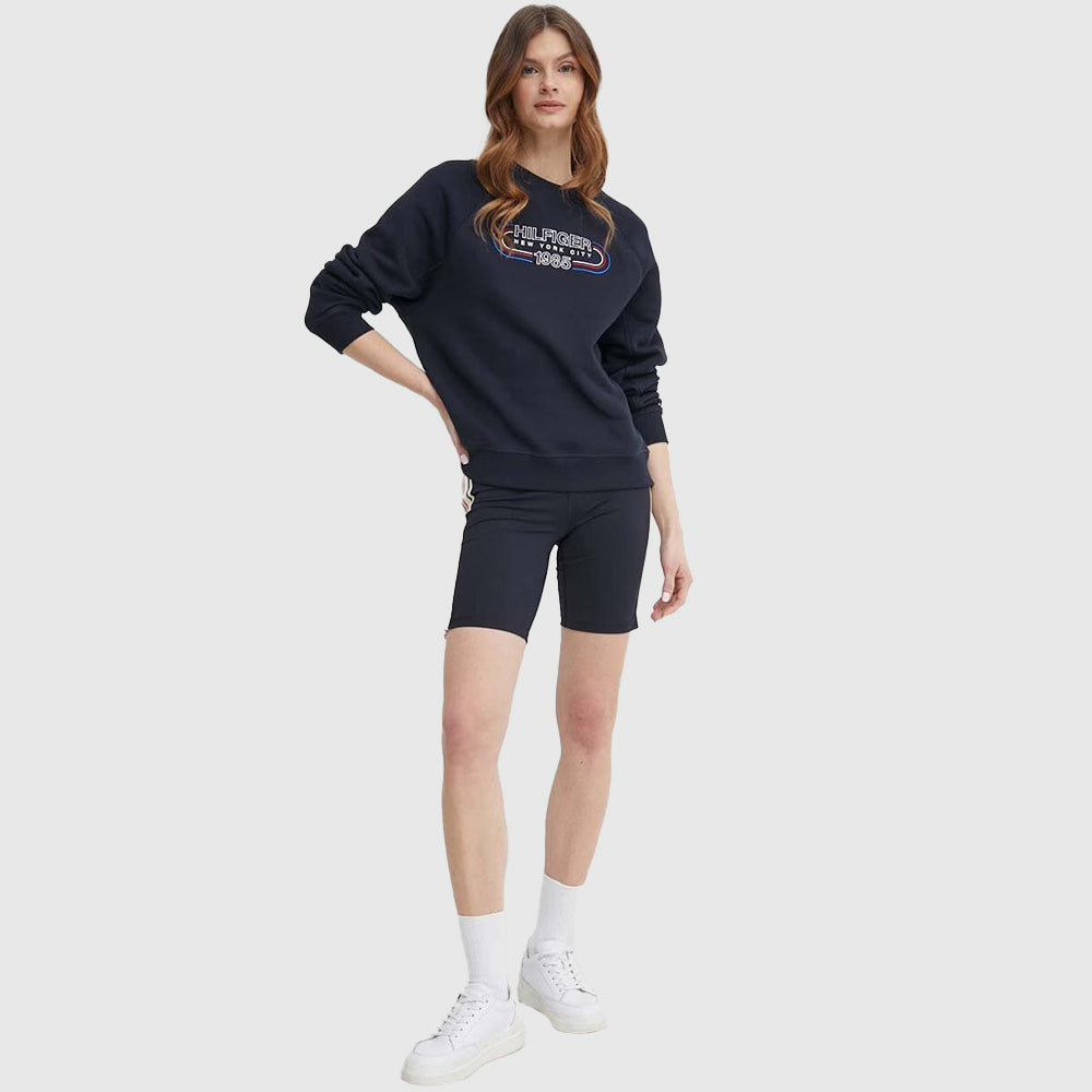 Relaxed Track Sweatshirt - Navy*