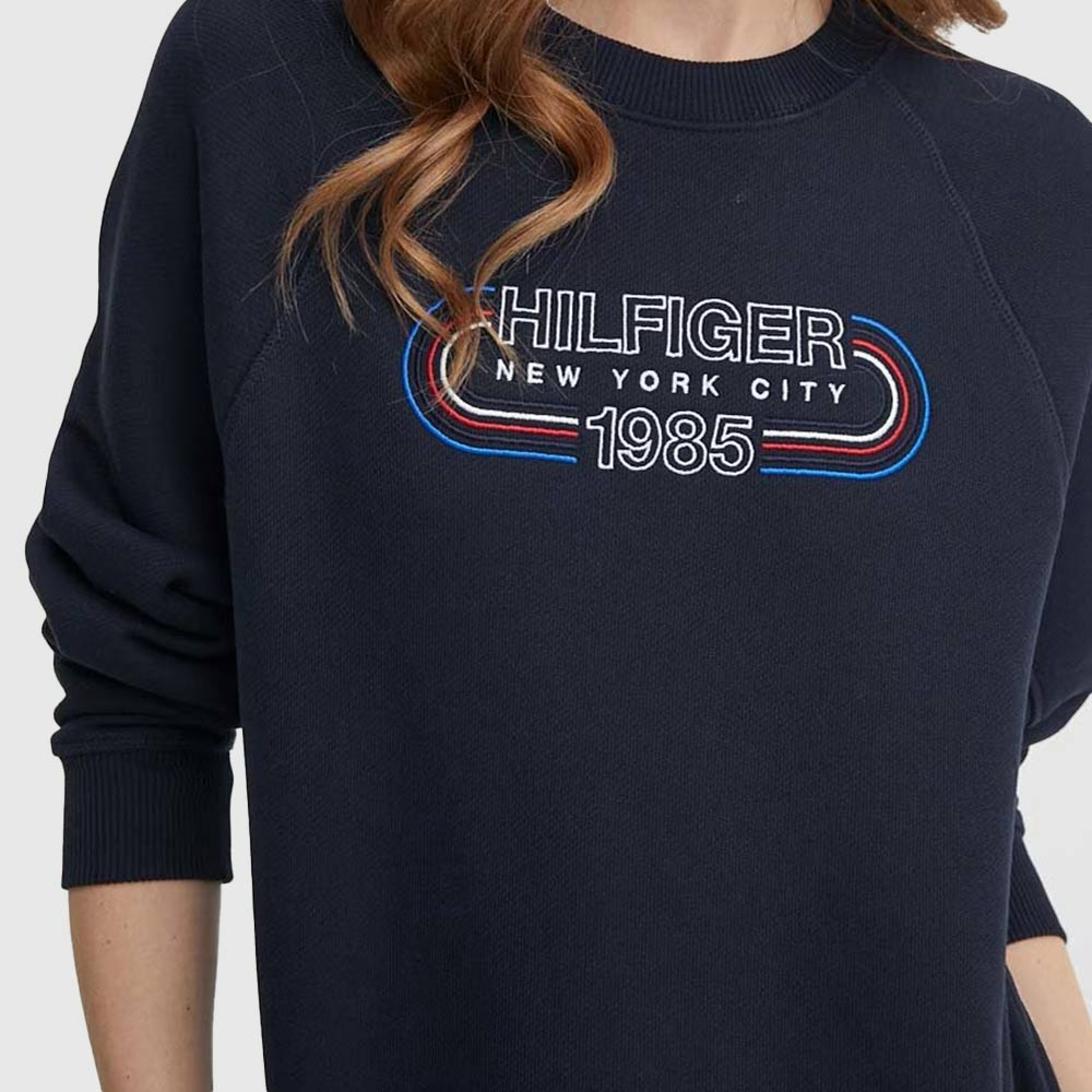 Relaxed Track Sweatshirt - Navy*