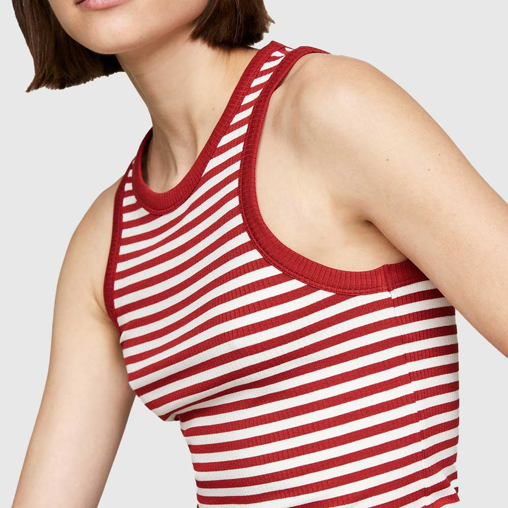 Slim Rib Tank Top - Magma*