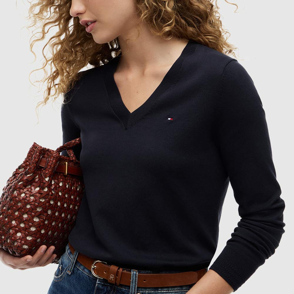 Heritage V-Neck Jersey - Navy*