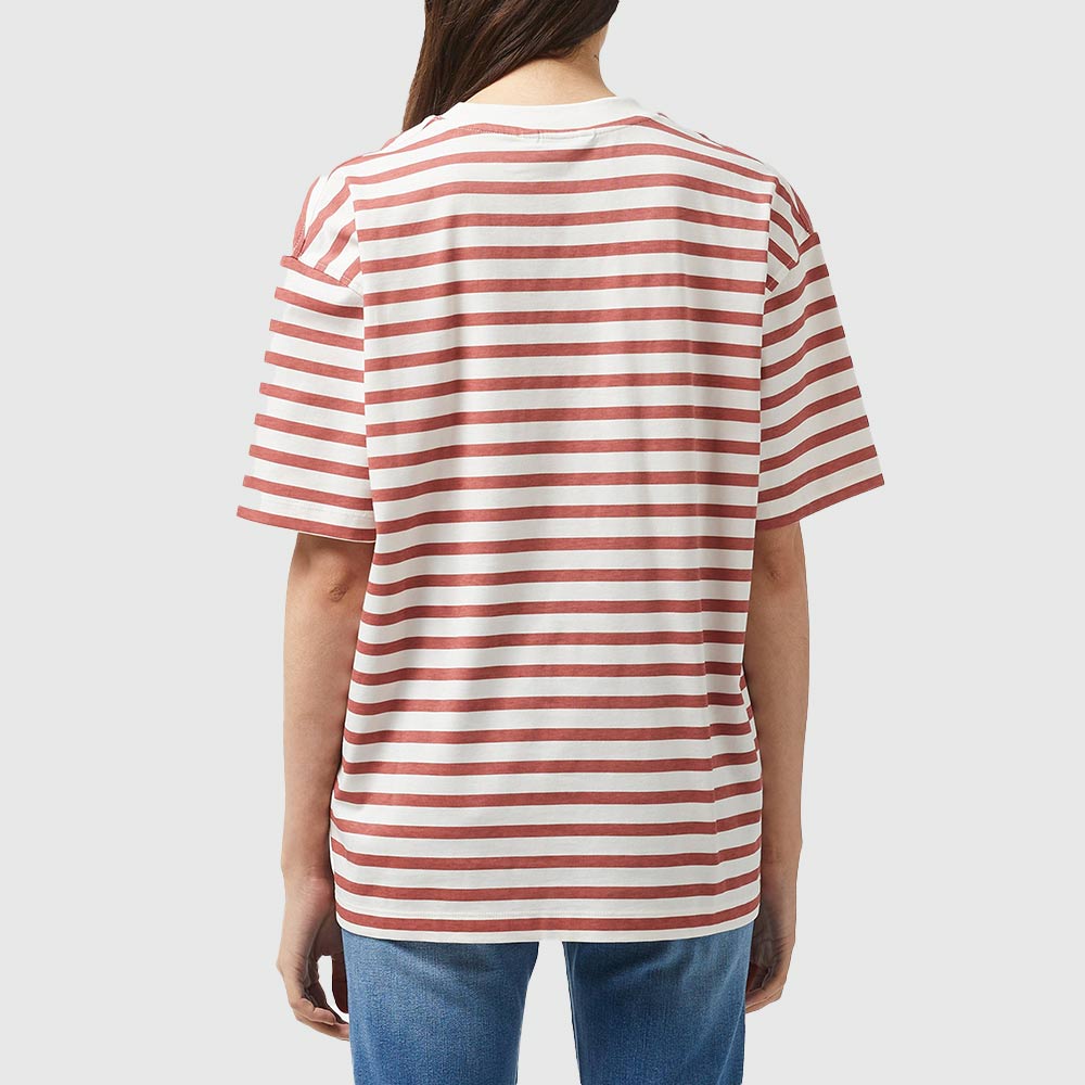 Modern Regular Stripe T-Shirt - Red Multi*