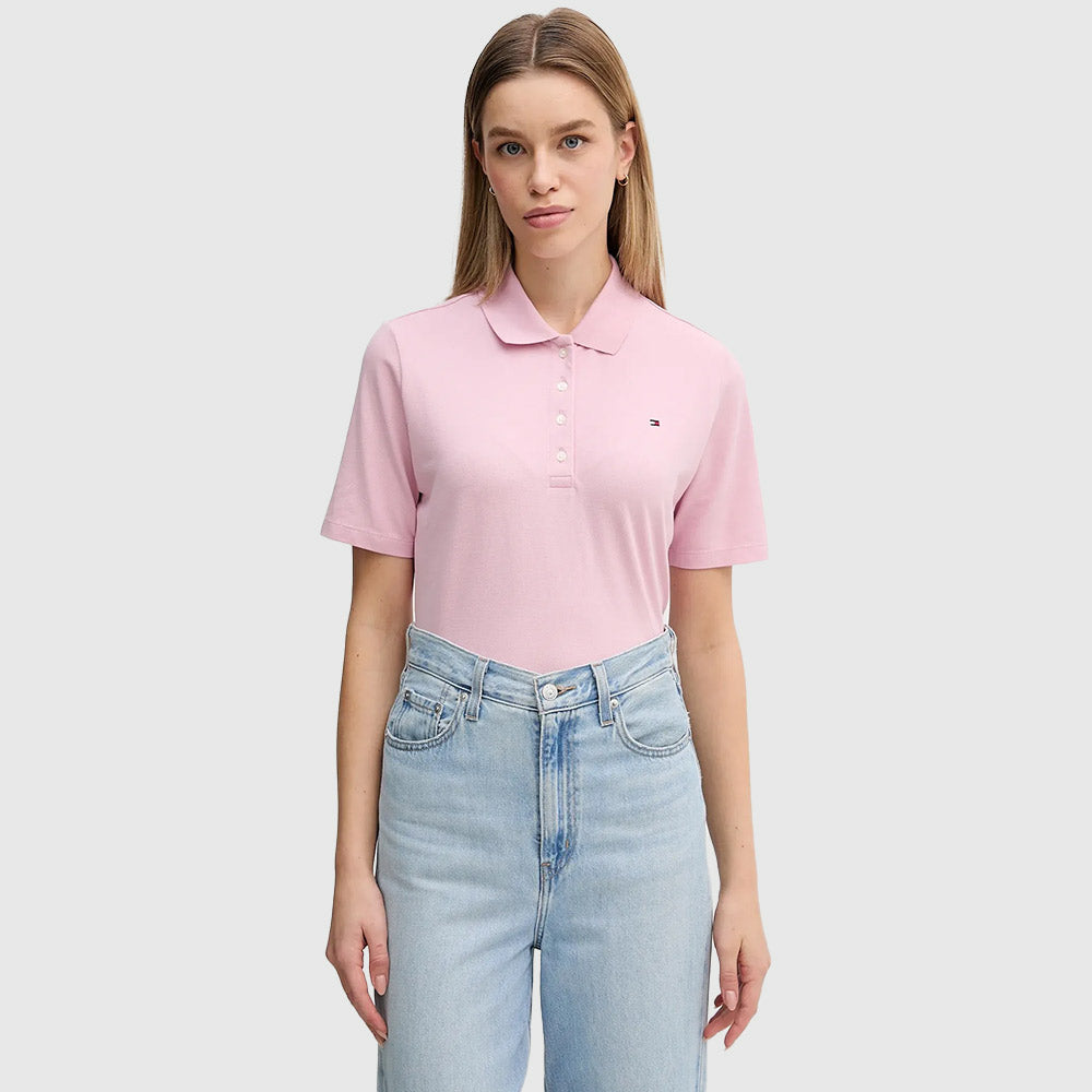 Regular Pique Polo - Pink*