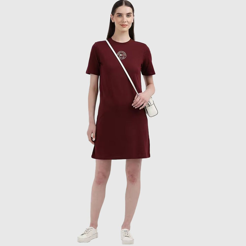 Regular Nautical Tee Dress - Rouge*