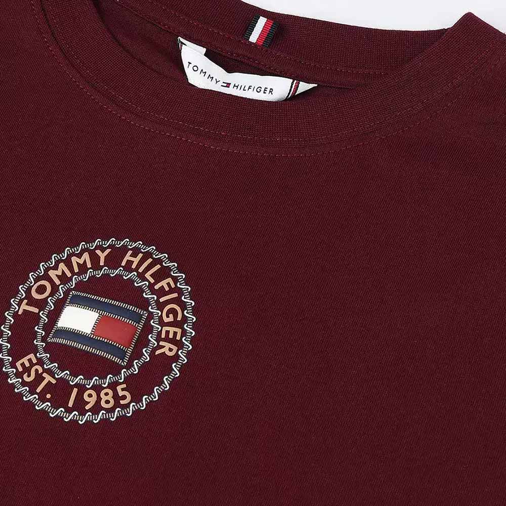 Regular Nautical Tee Dress - Rouge*