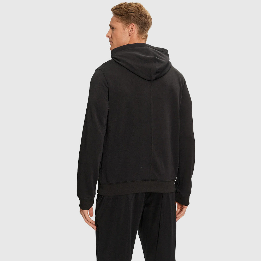 Graphic Sweat Hoodie - Black*