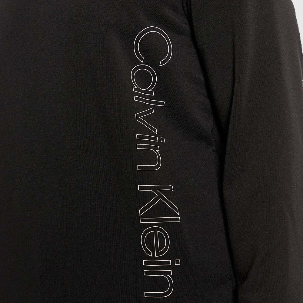 Graphic Sweat Hoodie - Black*