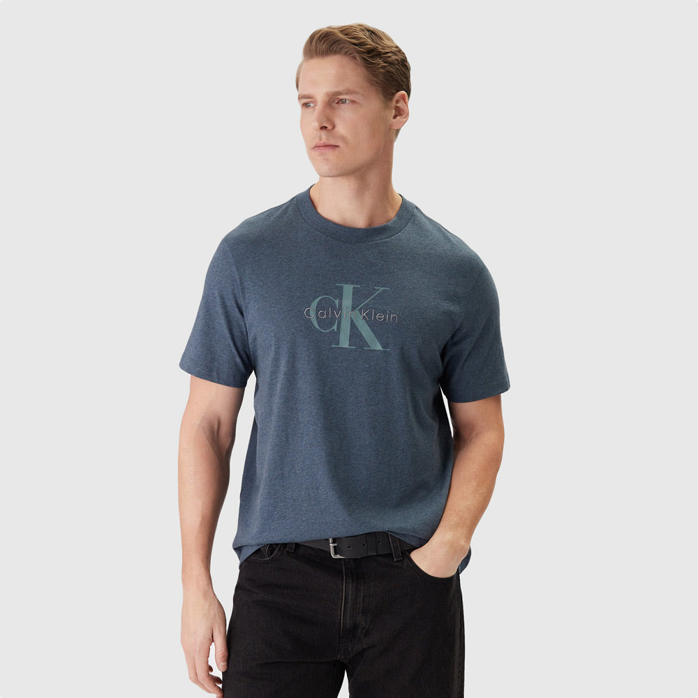 Calvin Klein Hero Monologo T-Shirt - Navy |ThirdBaseUrban