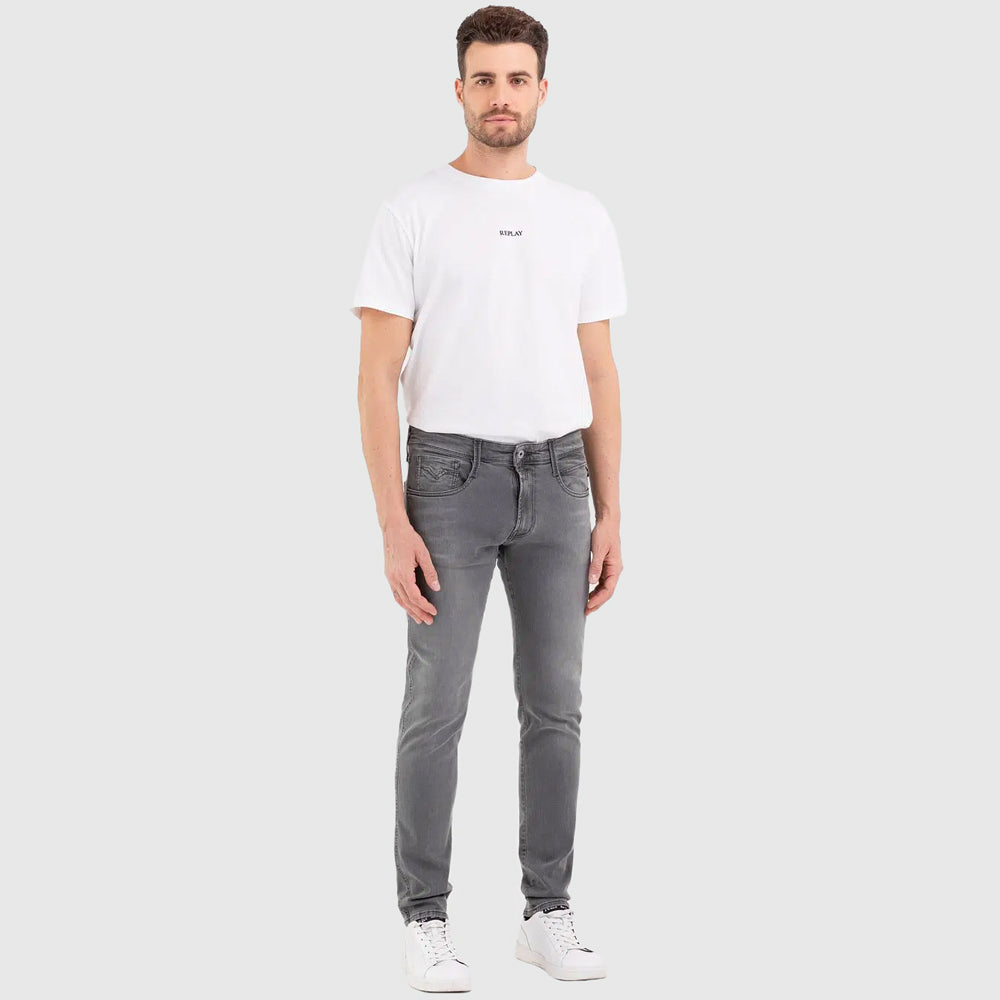 Replay Anbass Powerstretch Denim Jeans - Denim Grey |ThirdBaseUrban