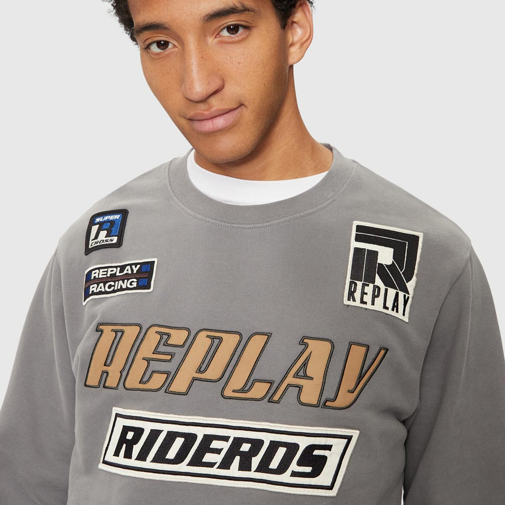 Graphic Sweater - Grey