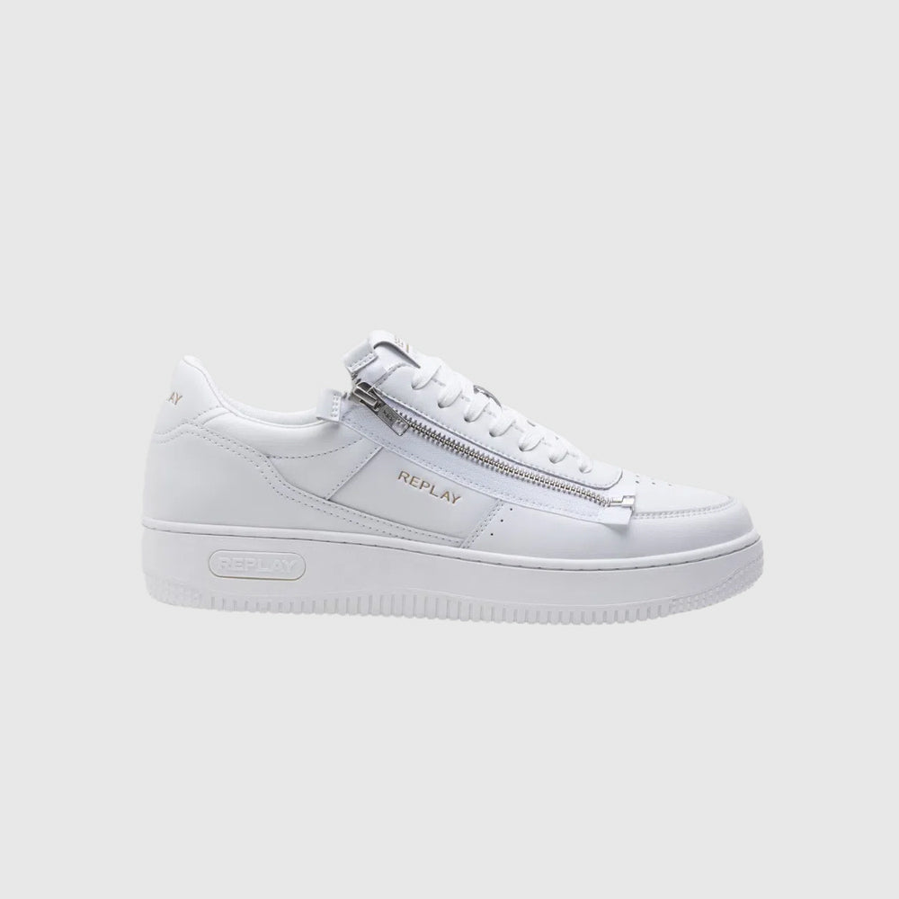 Replay Epic M Zip Sa Sneaker - White |ThirdBaseUrban