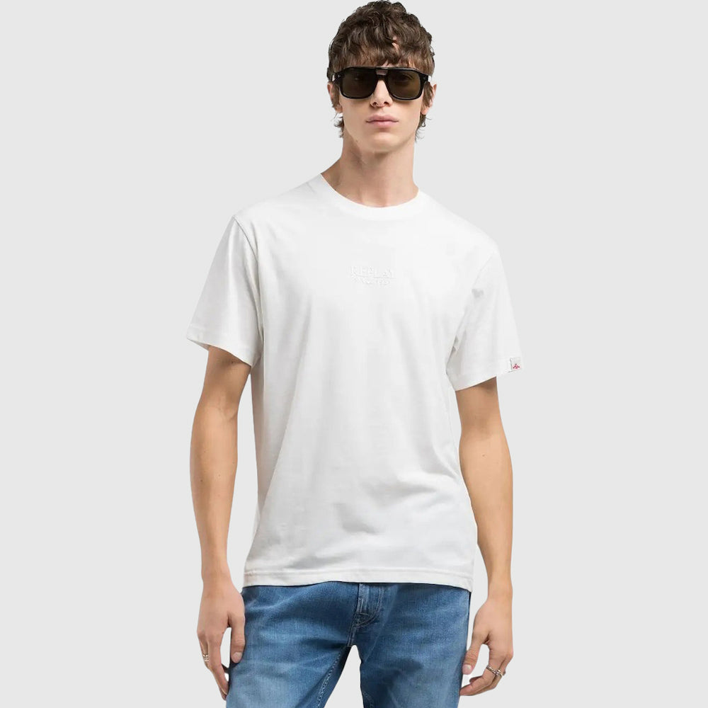 Replay Piece Dyed Organic Cotton Jersey T-Shirt |ThirdBaseUrban