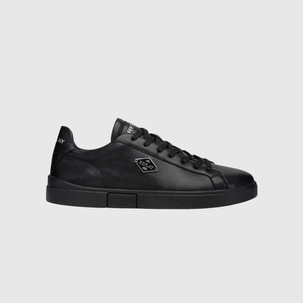 Replay Polys M Rhombus Sneaker - Black |ThirdBaseUrban