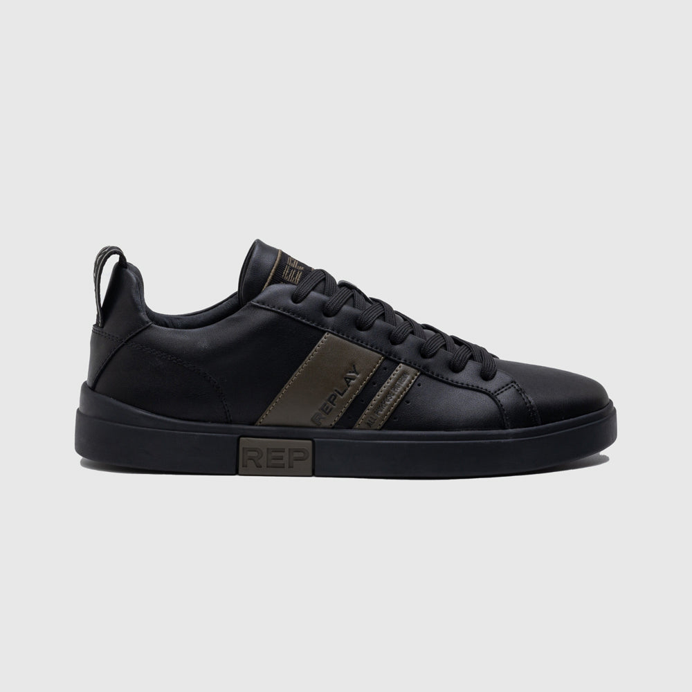 Replay Polys Stripes 2 Sneaker - Black Multi |ThirdBaseUrban