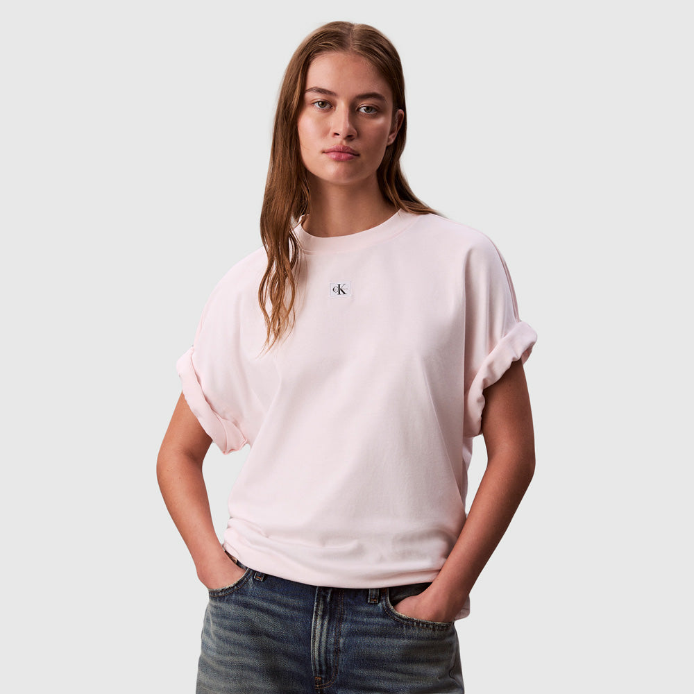 Label Oversized T-Shirt - Blush