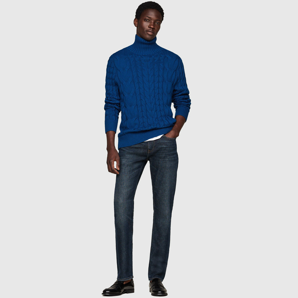 Straight Denton Indigo Jeans - Denim Dark