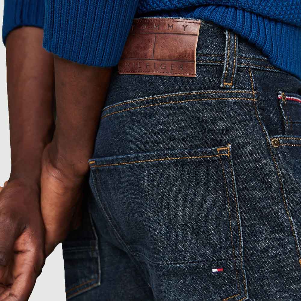 Straight Denton Indigo Jeans - Denim Dark