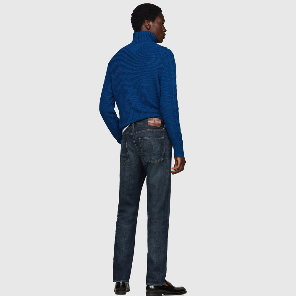 Straight Denton Indigo Jeans - Denim Dark