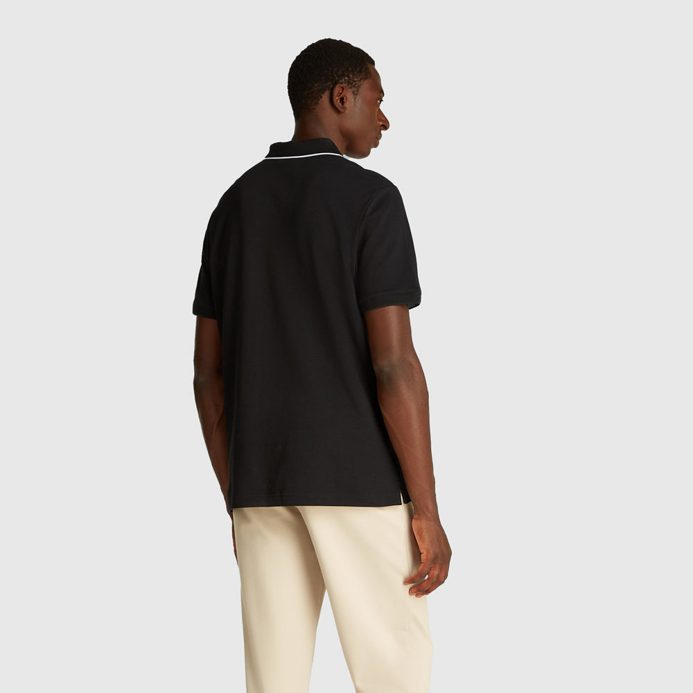 Pique Tipping Golfer - Black