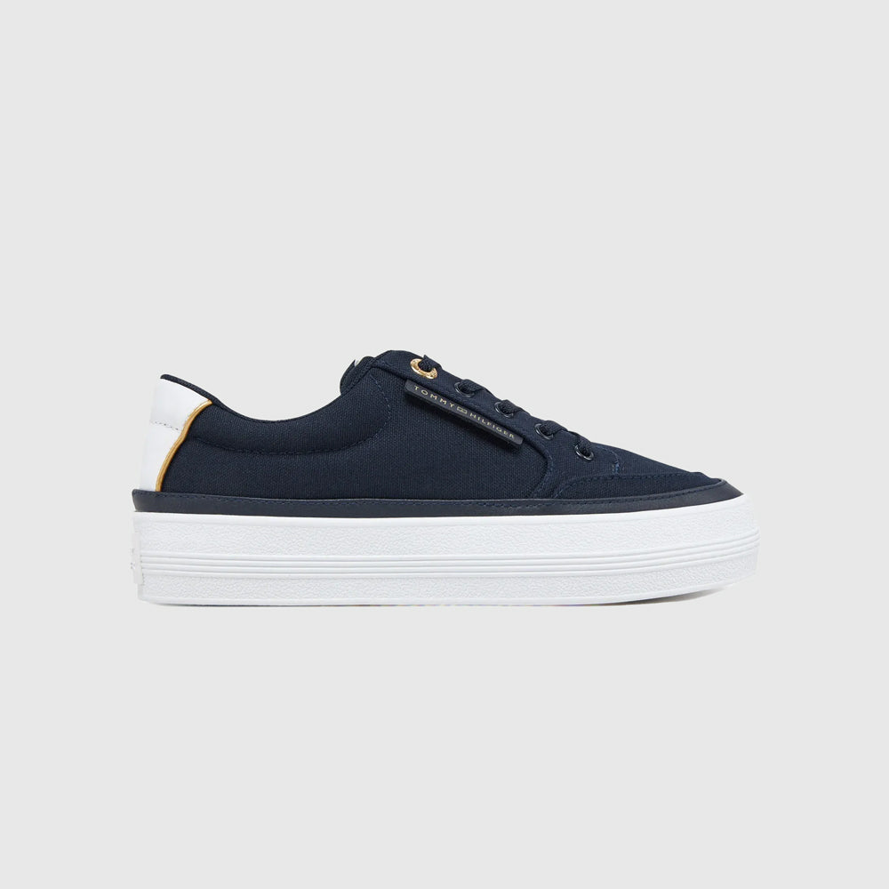 Tommy Hilfiger Vulc textile Sneaker - Black |ThirdBaseUrban