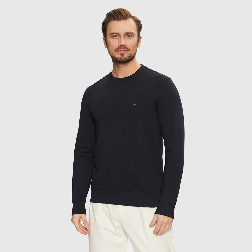 Tommy Hilfiger Essential Terry Sweater - Navy |ThirdBaseUrban