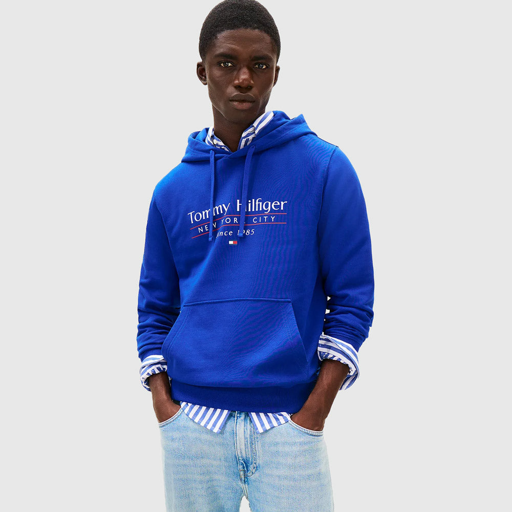 Tommy Hilfiger Hilfiger Center Stack Hoody - Blue |ThirdBaseUrban