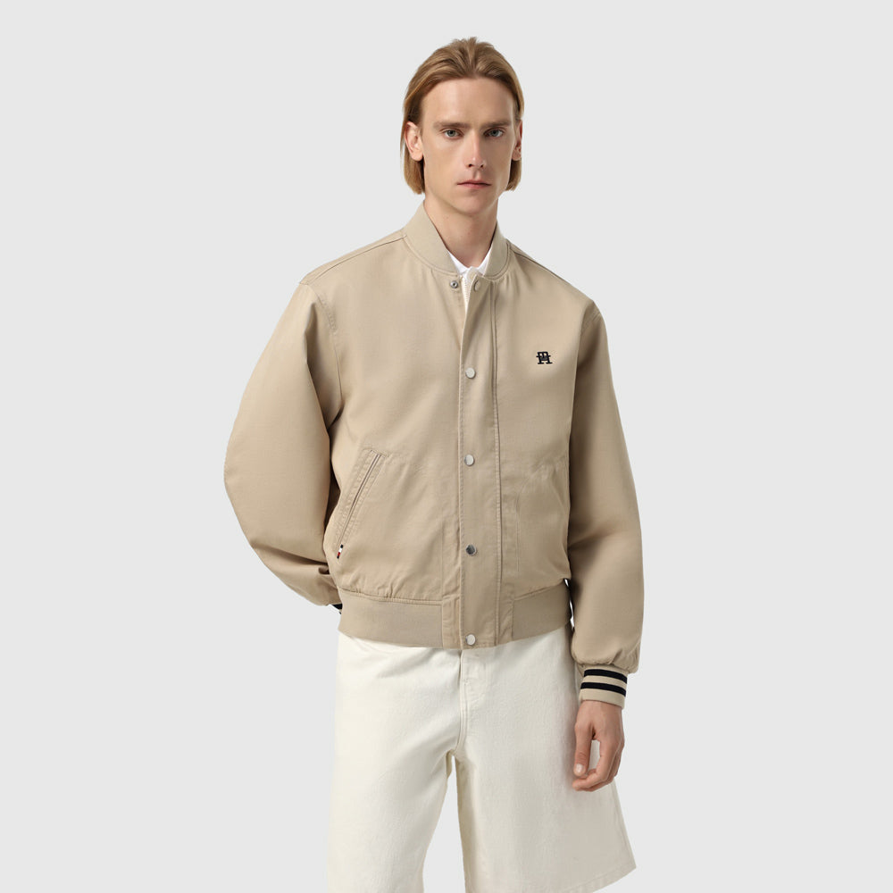 Tommy Hilfiger Reversible Bomber Jacket - Sandalwood |ThirdBaseUrban