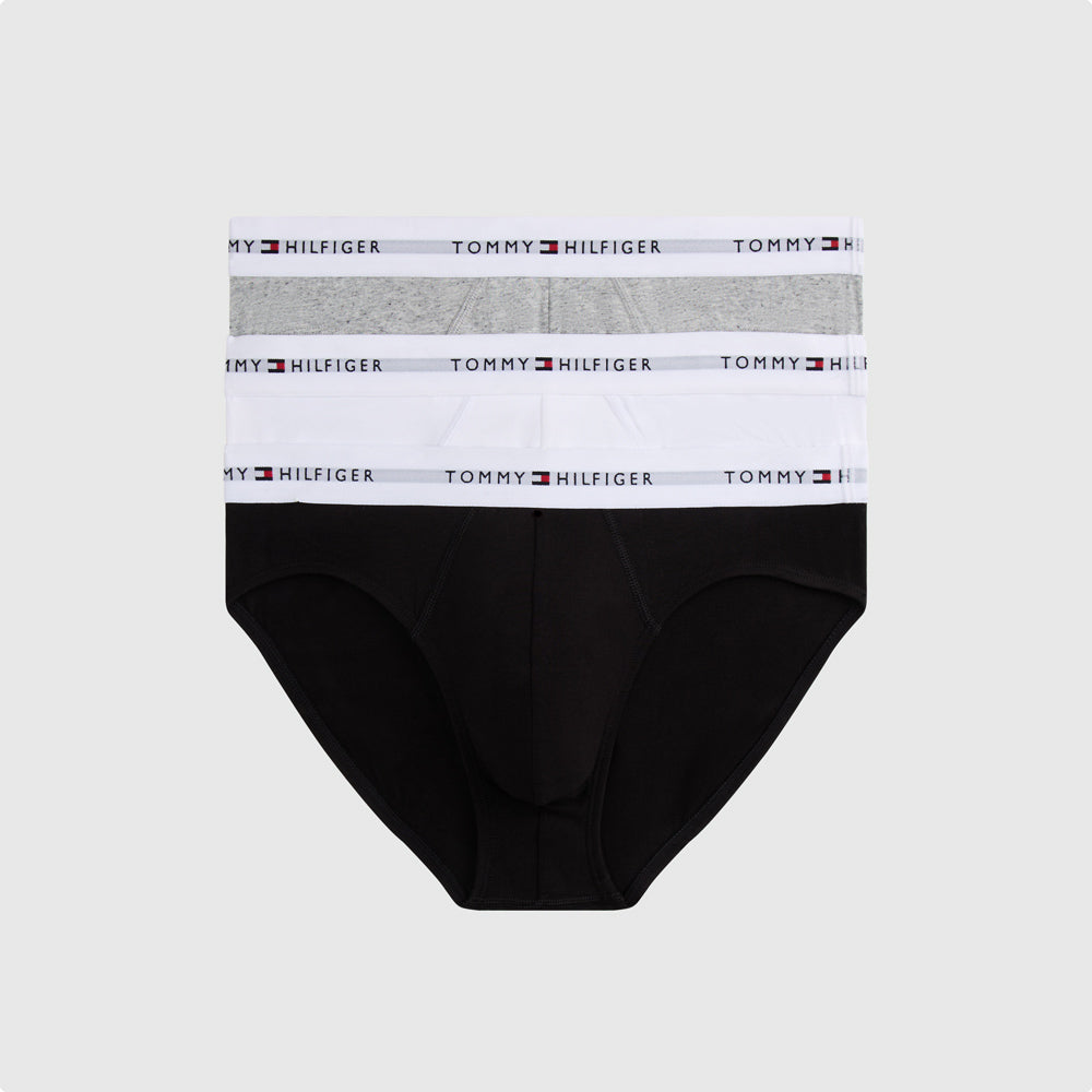 Tommy Hilfiger 3 Pack Brief - Black |ThirdBaseUrban