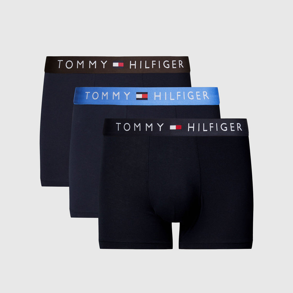Tommy Hilfiger 3 Pack Trunks - Navy |ThirdBaseUrban