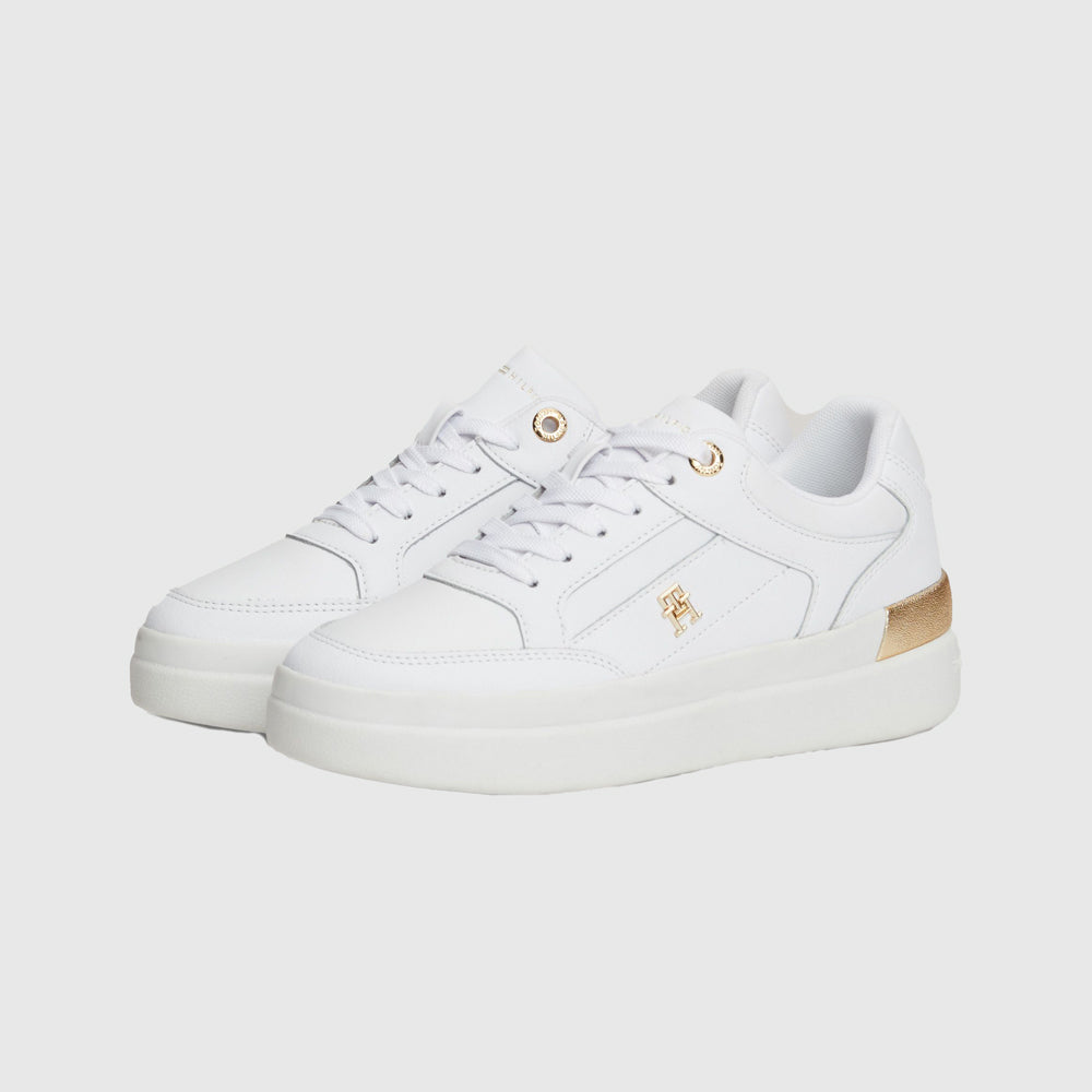 Feminine Court Sneaker - White