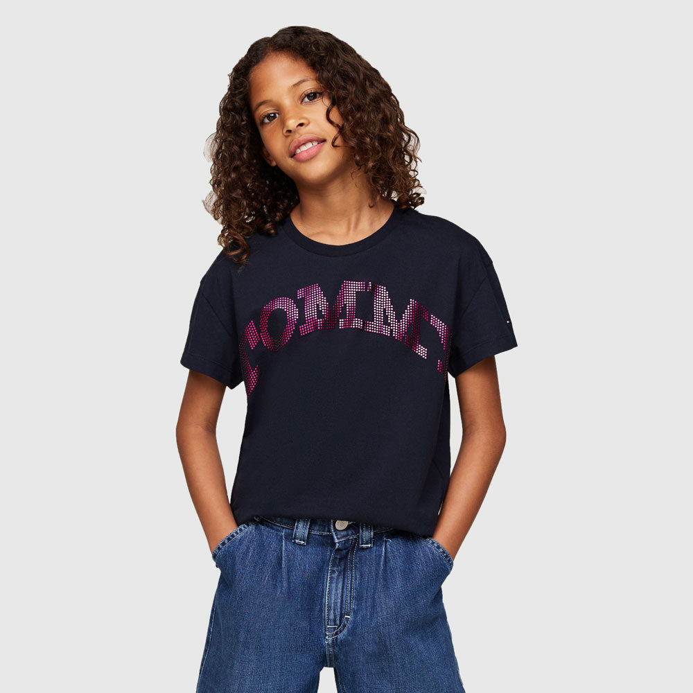 Tommy Hilfiger Kids Tommy Dot Foil T-Shirt - Navy |ThirdBaseUrban