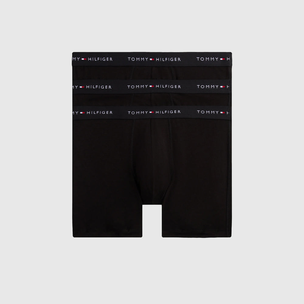 Tommy Hilfiger 3 Pack Boxer Brief - Black |ThirdBaseUrban