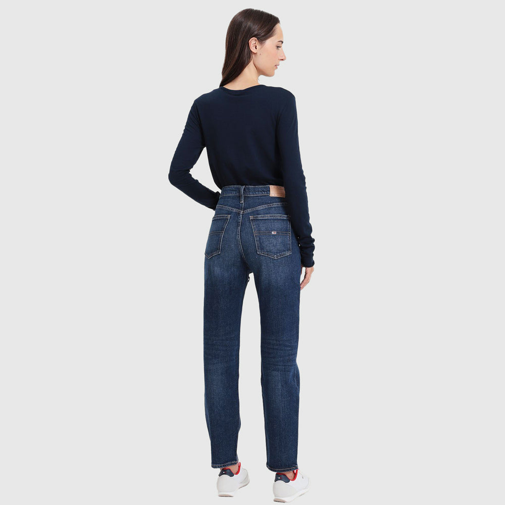 Izzie High Ankle Jeans - Denim Dark