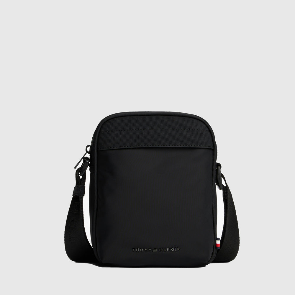 Tommy Hilfiger Repreve Mini Reporter Bag - Black |ThirdBaseUrban