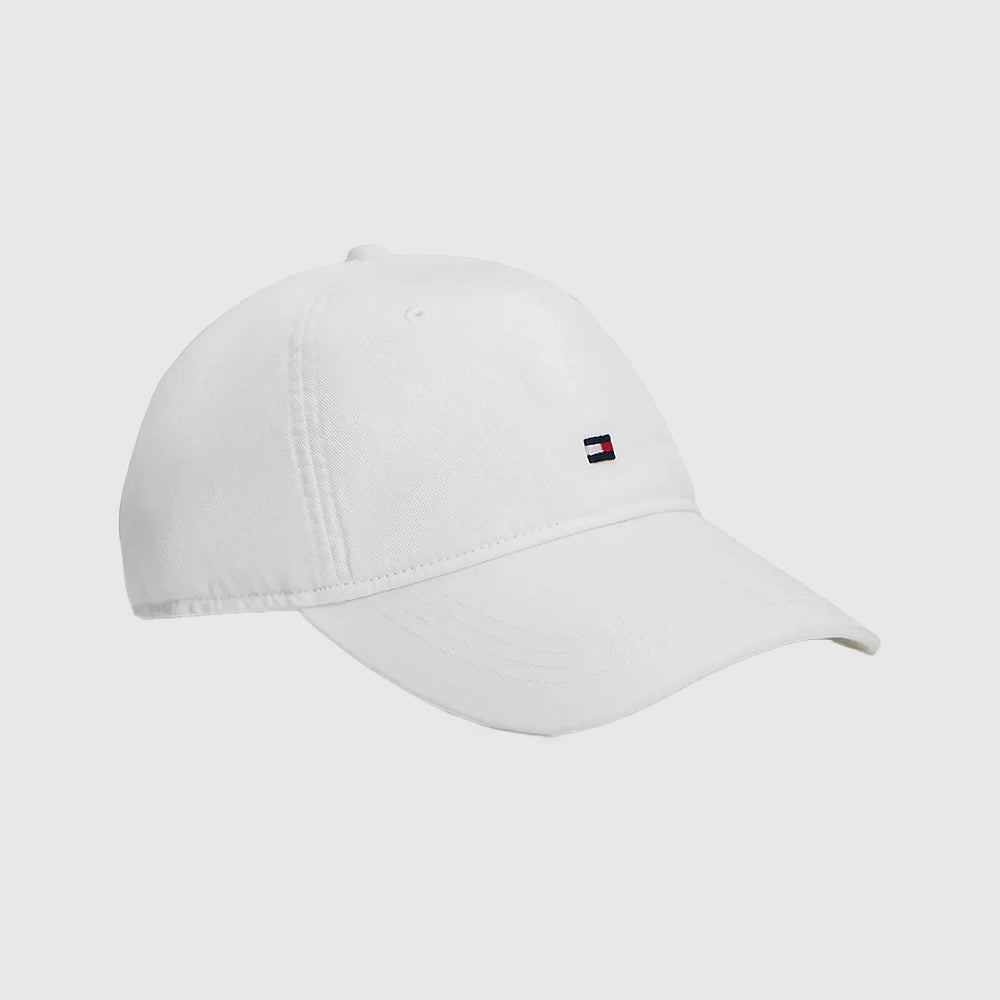 Hilfiger Flag Embroidery Baseball Cap - White